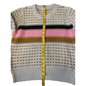 Madewell Womens Sweater Sz M Long Sleeve Striped Wool Alpaca Blend